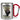 Anti-Stress Tasse für den Bräutigam – Karabinerbecher 330 ml – Silber/Rot – Ohne Deckel – Ansicht 1 #farbe_silber-rot