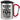 Mein Sohn findet, dass ich der coolste Papa der Welt bin – Karabinerbecher 330 ml – Silber/Rot – Mit Deckel – Ansicht 1 #farbe_silber-rot