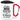 Lieber 1000 Sterne am Himmel als 5 Sterne im Hotel – Karabinerbecher 330 ml – Weiß/Rot – Mit Deckel – Ansicht 1 #farbe_weiss-rot