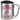Ich bin ein Flamingo – ich darf das – Karabinerbecher 330 ml – Silber/Silber – Mit Deckel – Ansicht 1 #farbe_silber-silber