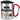 Meine Morgenroutine: Zigarette, Kaffee, Kacken – Karabinerbecher 330 ml – Silber/Rot – Mit Deckel – Ansicht 1 #farbe_silber-rot