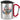 Happy Birthday – Karabinerbecher 330 ml – Silber/Rot – Mit Deckel – Ansicht 1 #farbe_silber-rot
