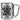 Du bist heißer als mein Kaffee – Karabinerbecher 330 ml – Silber/Silber – Ohne Deckel – Ansicht 1 #farbe_silber-silber