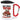 Anti-Stress Tasse für die Weihnachtszeit – Karabinerbecher 330 ml – Weiß/Rot – Mit Deckel – Ansicht 1 #farbe_weiss-rot