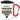 Traue keinem Content Creator, der heute noch keinen Kaffee hatte – Karabinerbecher 330 ml – Weiß/Rot – Mit Deckel – Ansicht 1 #farbe_weiss-rot