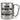Ich bin Tierärztin, was ist deine Superkraft? – Karabinerbecher 330 ml – Silber/Silber – Ohne Deckel – Ansicht 1 #farbe_silber-silber