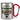 Traue keinem Projektmanager, der heute noch keinen Kaffee hatte – Karabinerbecher 330 ml – Silber/Rot – Ohne Deckel – Ansicht 1 #farbe_silber-rot