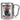 Anti-Stress Tasse für Reinigungskräfte – Karabinerbecher 330 ml – Silber/Silber – Ohne Deckel – Ansicht 1 #farbe_silber-silber