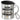 Ich bin Architektin, was ist deine Superkraft? – Edelstahlbecher 400 ml – Silber – Mit Deckel und Karabiner – Ansicht 1 #farbe_silber