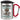 Anti-Stress Tasse für Optiker – Karabinerbecher 330 ml – Silber/Rot – Mit Deckel – Ansicht 1 #farbe_silber-rot