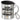 Ich bin Apotheker, was ist deine Superkraft? – Edelstahlbecher 400 ml – Silber – Mit Deckel und Karabiner – Ansicht 1 #farbe_silber