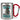Anti-Stress Tasse für Biker – Karabinerbecher 330 ml – Silber/Rot – Ohne Deckel – Ansicht 1 #farbe_silber-rot