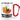 Mettarbeiter des Monats – Karabinerbecher 330 ml – Weiß/Rot – Ohne Deckel – Ansicht 1 #farbe_weiss-rot