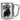 Das schwarze Schaf der Familie – Karabinerbecher 330 ml – Silber/Silber – Ohne Deckel – Ansicht 1 #farbe_silber-silber