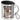 Anti-Stress Tasse für Hochzeitsplaner – Edelstahlbecher 400 ml – Silber – Mit Deckel und Karabiner – Ansicht 1 #farbe_silber