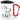 Färt – Karabinerbecher 330 ml – Weiß/Rot – Mit Deckel – Ansicht 1 #farbe_weiss-rot