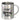 Karnevalsbecher personalisiert mit Namen – Edelstahlbecher 400 ml – Silber – Ohne Deckel und Karabiner – Ansicht 1 #farbe_silber