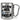 Aus dem Weg, ich muss angeln – Karabinerbecher 330 ml – Silber/Silber – Ohne Deckel – Ansicht 1 #farbe_silber-silber
