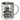 30 Jahre im Dienst – Jubiläum – Edelstahlbecher 400 ml – Silber – Ohne Deckel und Karabiner – Ansicht 1 #farbe_silber