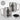 Ich habe zwei Titel: Mama und Oma – und ich rocke sie beide – Karabinerbecher 330 ml – Silber/Silber – Mit Deckel – Ansicht 3 #farbe_silber-silber