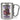 Anti-Stress Tasse für Omas – Karabinerbecher 330 ml – Silber/Silber – Ohne Deckel – Ansicht 1 #farbe_silber-silber
