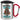 Anti-Stress Tasse fürs Häkeln – Karabinerbecher 330 ml – Silber/Rot – Mit Deckel – Ansicht 1 #farbe_silber-rot