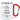 Weil du dumm bist – Flowers – Karabinerbecher 330 ml – Weiß/Rot – Ohne Deckel – Ansicht 1 #farbe_weiss-rot