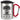 Schonend behandeln, dieser Kollege ist seit 30 Jahren im Dienst – Jubiläum – Karabinerbecher 330 ml – Silber/Rot – Mit Deckel – Ansicht 1 #farbe_silber-rot