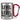 Level für Level – Karabinerbecher 330 ml – Silber/Rot – Ohne Deckel – Ansicht 1 #farbe_silber-rot