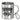 Erzieherin mit Herz – Edelstahlbecher 400 ml – Silber – Mit Karabiner – Ansicht 1 #farbe_silber