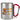 Spritzus Saufus Rex – Karabinerbecher 330 ml – Silber/Rot – Ohne Deckel – Ansicht 1 #farbe_silber-rot
