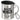 Herzensmensch – schön, dass es dich gibt – Edelstahlbecher 400 ml – Silber – Mit Deckel und Karabiner – Ansicht 1 #farbe_silber