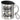 Ich brauche keine Therapie, ich muss einfach nur zum Camping – Edelstahlbecher 400 ml – Silber – Mit Deckel und Karabiner – Ansicht 1 #farbe_silber