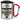 Traue keinem Verkäufer, der heute noch keinen Kaffee hatte – Karabinerbecher 330 ml – Silber/Rot – Mit Deckel – Ansicht 1 #farbe_silber-rot