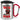 Anti-Stress Tasse für Boxer – Karabinerbecher 330 ml – Silber/Rot – Mit Deckel – Ansicht 1 #farbe_silber-rot