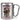 Anti-Stress Tasse für Reiterinnen – Karabinerbecher 330 ml – Silber/Silber – Ohne Deckel – Ansicht 1 #farbe_silber-silber