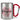Lieblings-Pflegerin – Karabinerbecher 330 ml – Silber/Rot – Ohne Deckel – Ansicht 1 #farbe_silber-rot