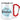 Lieblings-Partner – Karabinerbecher 330 ml – Weiß/Rot – Ohne Deckel – Ansicht 1 #farbe_weiss-rot