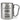 Abenteuer beginnen dort, wo Pläne enden – Karabinerbecher 330 ml – Silber/Silber – Ohne Deckel – Ansicht 1 #farbe_silber-silber