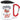 Cheers to 25! – Karabinerbecher 330 ml – Weiß/Rot – Mit Deckel – Ansicht 1 #farbe_weiss-rot