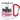 Papas Prinzessin – Karabinerbecher 330 ml – Weiß/Rot – Ohne Deckel – Ansicht 1 #farbe_weiss-rot