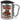 Anti-Stress Tasse für die Weihnachtszeit – Karabinerbecher 330 ml – Silber/Silber – Mit Deckel – Ansicht 1 #farbe_silber-silber