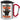 Anti-Stress Tasse für Friseure – Karabinerbecher 330 ml – Silber/Rot – Mit Deckel – Ansicht 1 #farbe_silber-rot