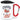 Cheers to 35! – Karabinerbecher 330 ml – Weiß/Rot – Mit Deckel – Ansicht 1 #farbe_weiss-rot