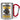 Anti-Stress Tasse für Azubis – Karabinerbecher 330 ml – Silber/Rot – Ohne Deckel – Ansicht 1 #farbe_silber-rot