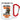 Anti-Stress Tasse für Mountainbiker – Karabinerbecher 330 ml – Weiß/Rot – Ohne Deckel – Ansicht 1 #farbe_weiss-rot