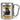 Anti-Stress Tasse für Busfahrer – Karabinerbecher 330 ml – Silber/Silber – Ohne Deckel – Ansicht 1 #farbe_silber-silber