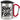 Born to fish – Karabinerbecher 330 ml – Silber/Rot – Mit Deckel – Ansicht 1 #farbe_silber-rot