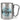 Lieblings-Pfleger – Karabinerbecher 330 ml – Silber/Silber – Ohne Deckel – Ansicht 1 #farbe_silber-silber
