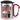 So viele Idioten und nur eine Sense – Karabinerbecher 330 ml – Silber/Rot – Mit Deckel – Ansicht 1 #farbe_silber-rot